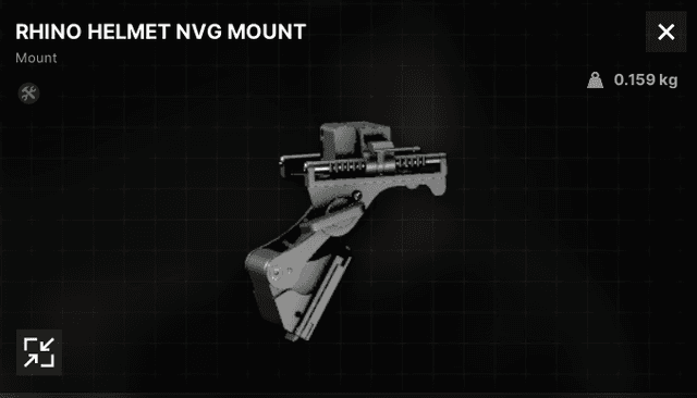 Rhino Helmet NVG Mount