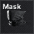 Half mask (Black)