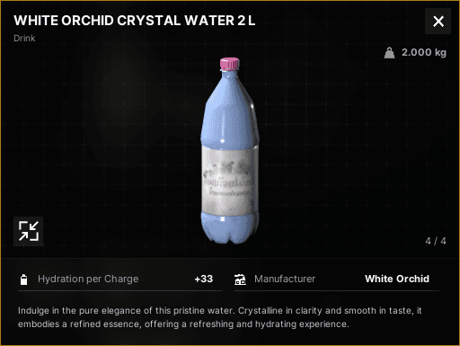 White Orchid Crystal Water 2 l