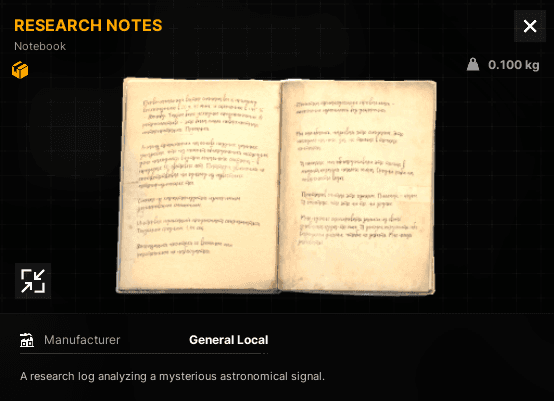 NB Research Notes