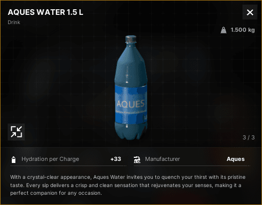 Aques Water 1.5 l