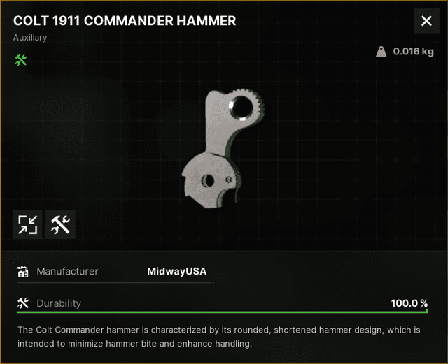 Colt 1911 Commander Hammer